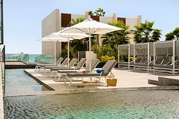 Pool sunbeds